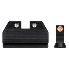 NIGHT FISION Optics Ready Orange/Black Rings Stealth Sight Set for CZ P-10 C/F/S