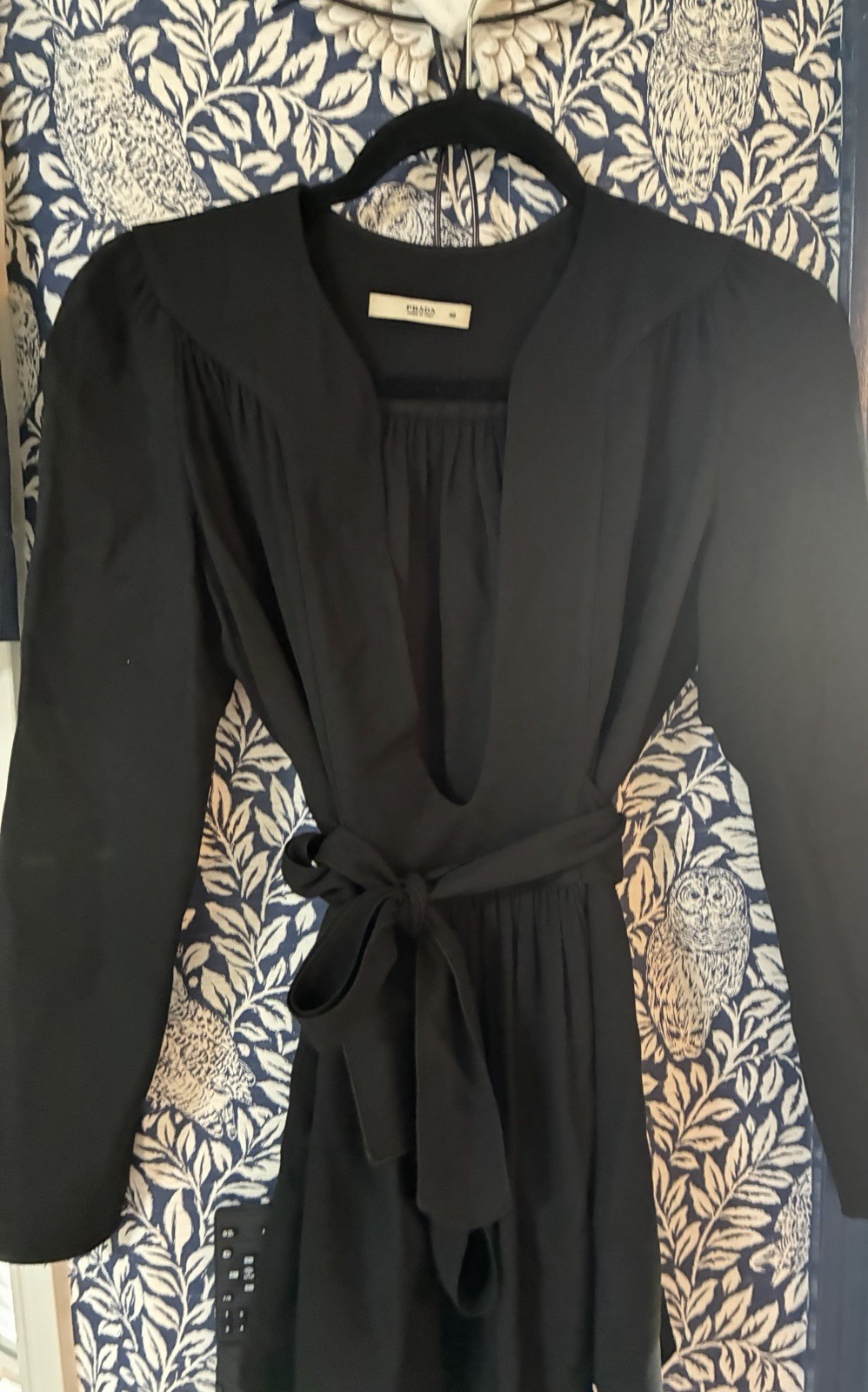 Woman’s PRADA Black Shirt Sz 40 Eur Vintage