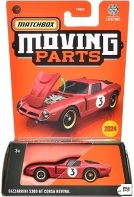 Matchbox 1/64 Bizzarrini 5300 GT Corsa Revival Moving Parts Series