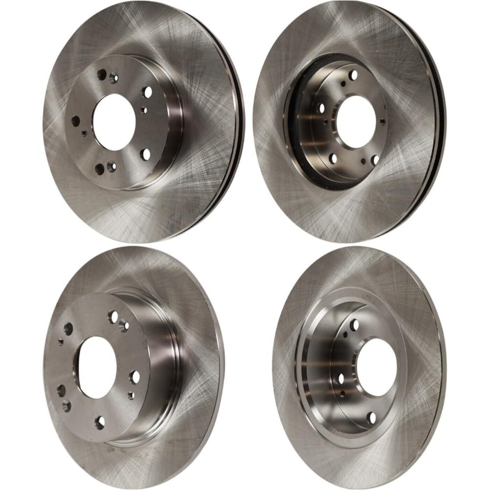 Disc Brake Rotors 4Pc Set Front Rear Honda Accord 2.4 3.0 03-07 5Lug 42510SDAA00