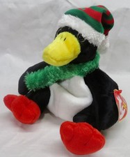 Ty Beanie Babies - Toboggan - the Penguin Christmas Plush 2003