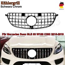 Kühlergrill Schwarz Chrom für Mercedes GLE (ML) W166 15-18+Sport-Panamericana GT