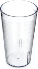 52128107 Stackable ShatterResistant Plastic Tumbler, 12 oz., Clear (Pack of 6)