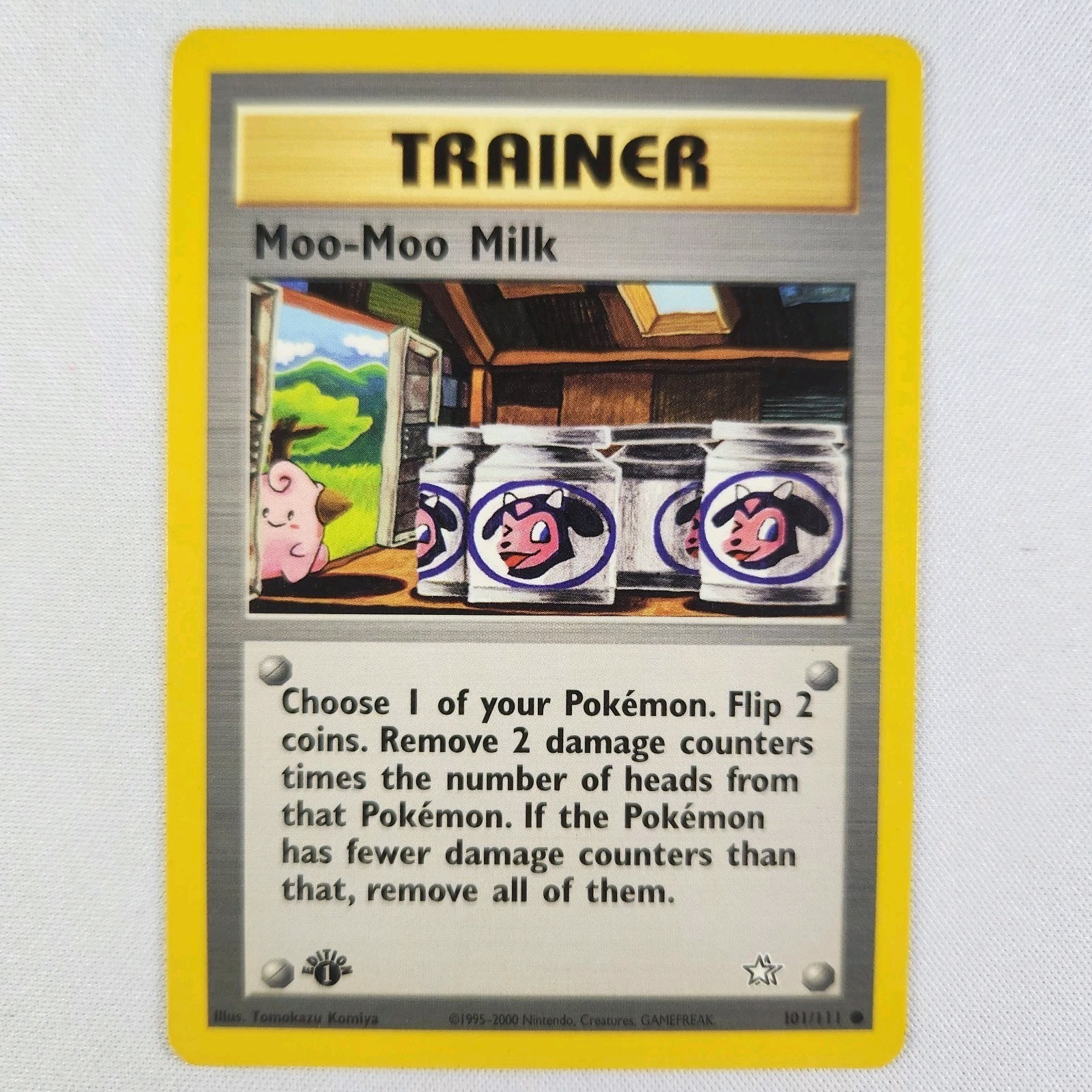 Moo-Moo Milk #101/111 - 1st Edition Common - Pokemon TCG - Neo Genesis - NM