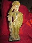 Antique CHALKWARE WW II Army Soldier, 1941,Carnival Prize Soldier Statue, 14.5" — photo 1
