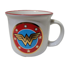 Spoontiques Wonder Woman Mug White Red Ceramic