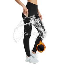 Fleece Lined Leggings Women,Water Resistant Winter Thermal Leggings for Women...
