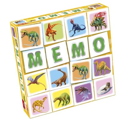 Tactic 55802 Match MEMO Board Family Easy to Play Childrens Well Made Pairs Dino