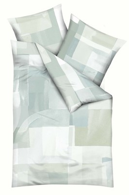 Kaeppel Bettwäsche SENATI Satin BL 135x200 cm grün Bettbezug Bettzeug