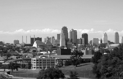 Kansas City Missouri Skyline City Buildings Daytime Scene Fridge Magnet 2x3