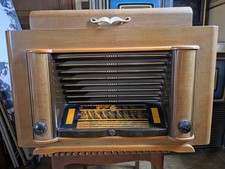 Vintage Clarville Tube Radio & Record Player Console – 1950s – For Restoration –