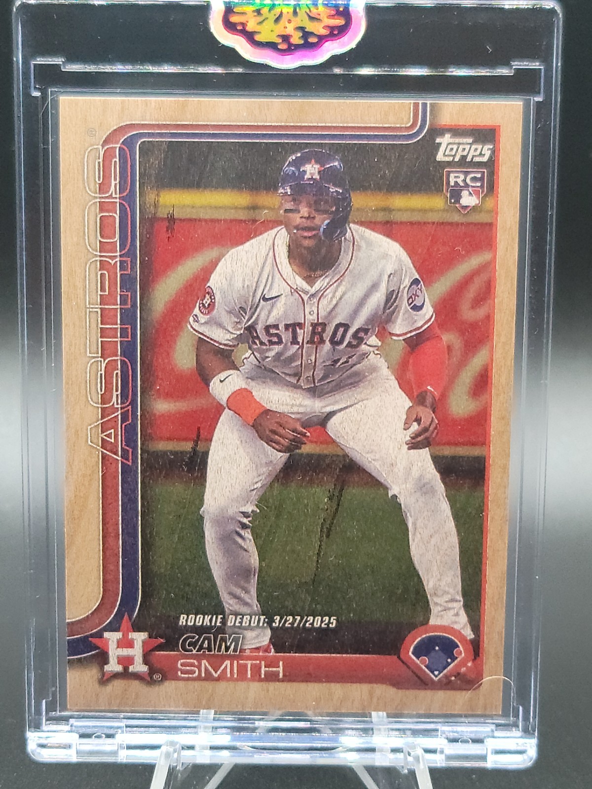 Cam Smith 2025 Topps Update Rookie Debut Wood Jersey # Match 11/25 Astros