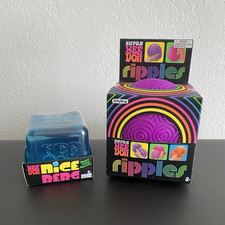 Schylling Super Nee Doh Nice Berg Ripples Gel Squeeze Ball, Purple/Blue