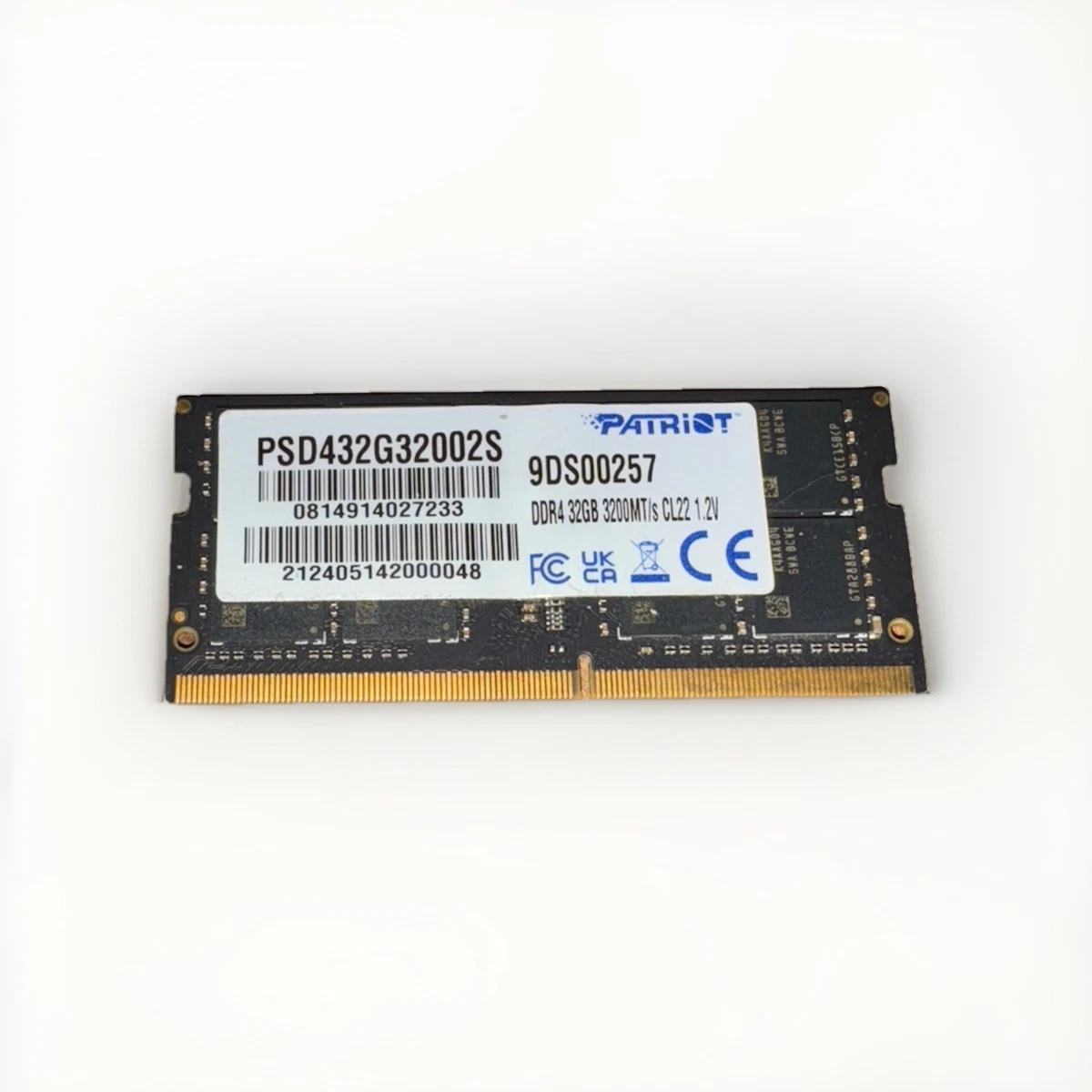 Memoria RAM Patriot 16GB DDR4-3200 Para Portátil - 1 Módulo SODIMM