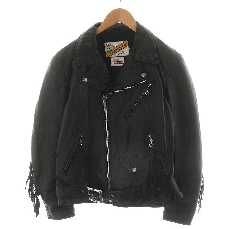 Veste S Supreme Shot Schott 17Fw Chief Tassel parfaite cavalier double