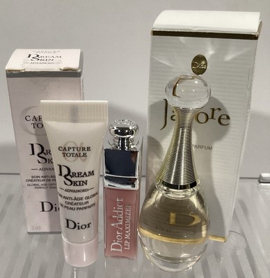 Dior  J'adore 3.5ml/0.12fl Oz - NIB  Lip Maximizer and Anti age cm 3pc set Mini