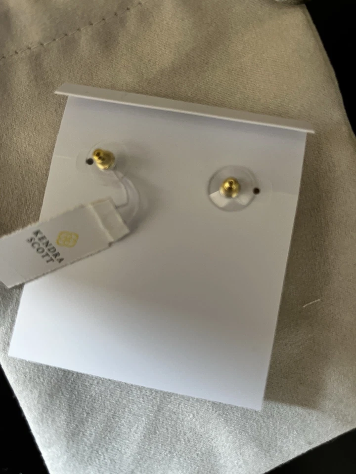 Pendientes lineales Kendra Scott Brynne Shell estrella verde crisocola arena dólar nuevos con etiquetas Foto 2 de 3