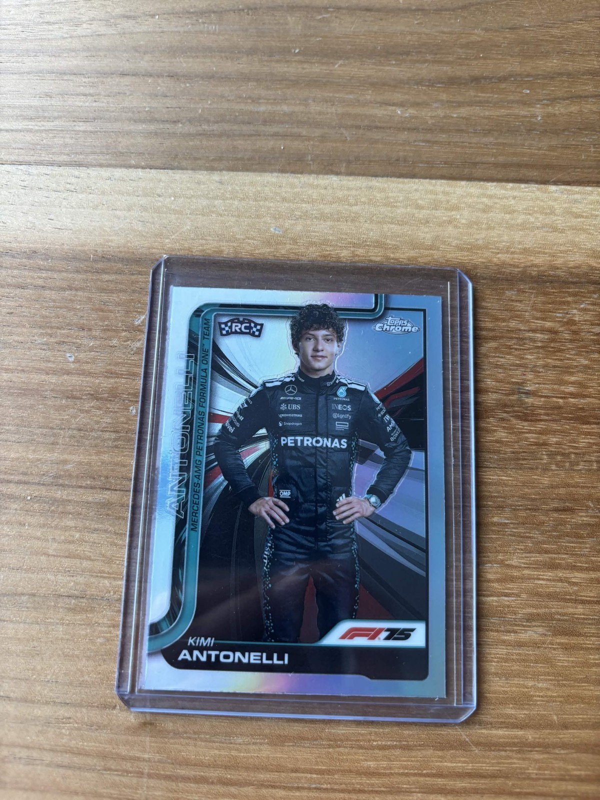 2025 Topps Chrome Formula 1 F1 Kimi Antonelli RC Rookie Refractor Portrait #8