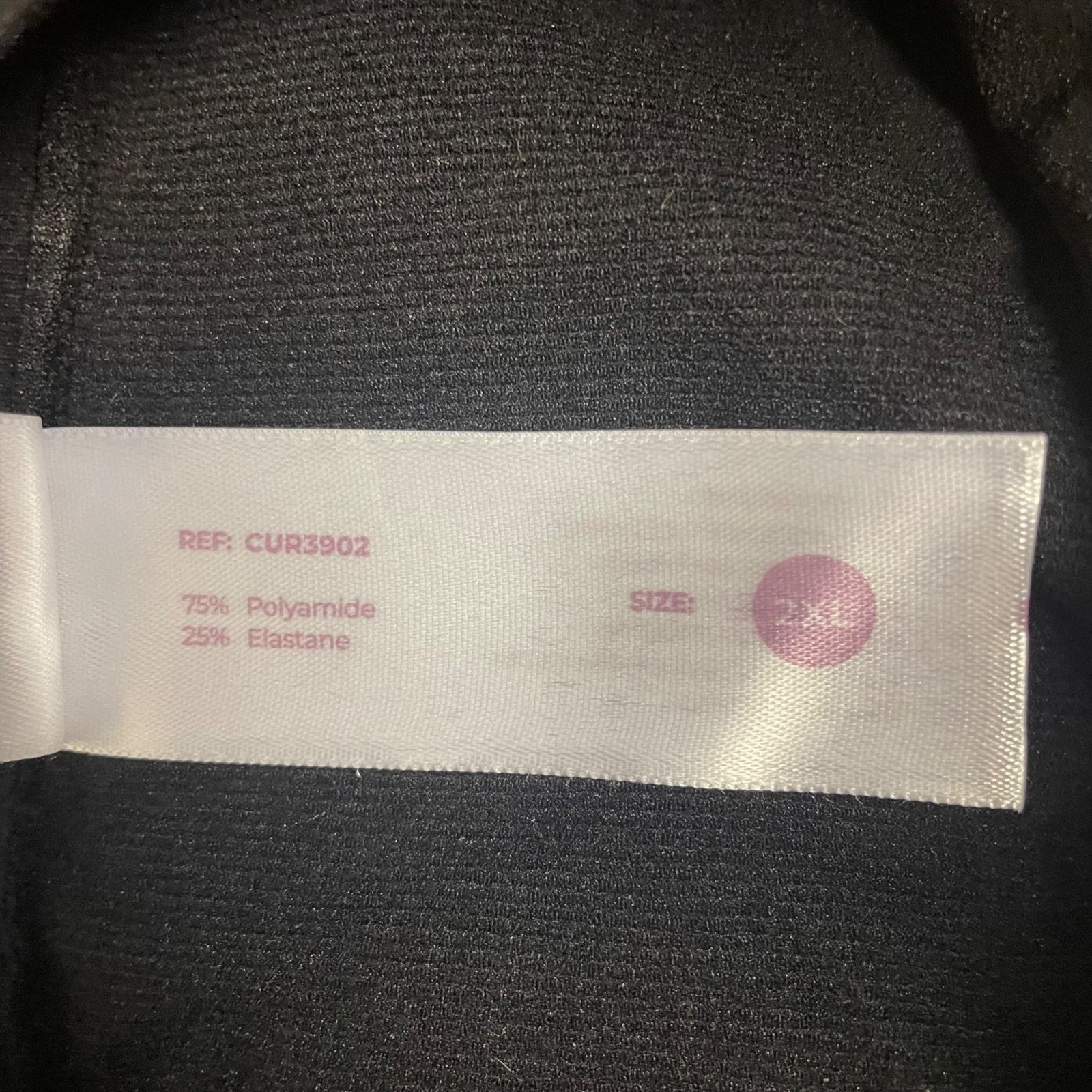 Curveez® Second Skin Thigh Slimmer Shapewear Black Sz 2XL  CUR3902