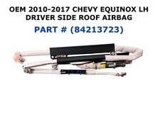 2010-2017 Chevy Equinox Left Side Roof Airbag 84213723