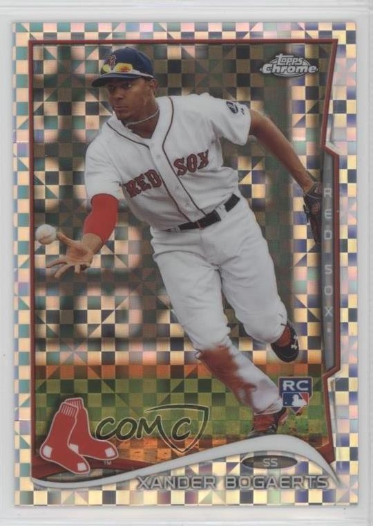 2014 Topps Chrome X-Fractor Xander Bogaerts #25 Rookie RC h5t