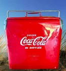 Vintage 1950's Coca Cola Ice Chest / Cooler with Bottle Opener (Rare Version)