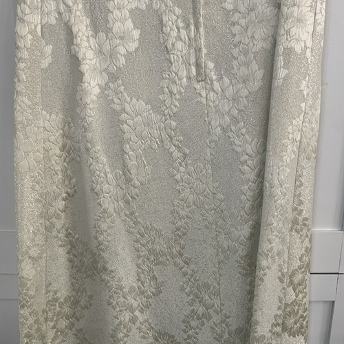 Antique Handmade ? Wedding Dress With Train Ivory, Fur On Sleeves Small - Picture 10 of 17