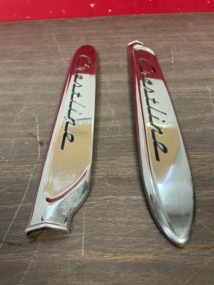 1953 FORD CRESTLINE VICTORIA SUNLINER КРЫЛО ОТДЕЛКА КОПЬЯ NOS ИЗЯЩНЫЙ 1025 - Изображение 3 из 4