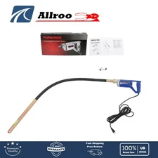 6.6 Ft Long Shaft Concrete Hand Held Concrete Vibrator 1500W Electric Vibrator