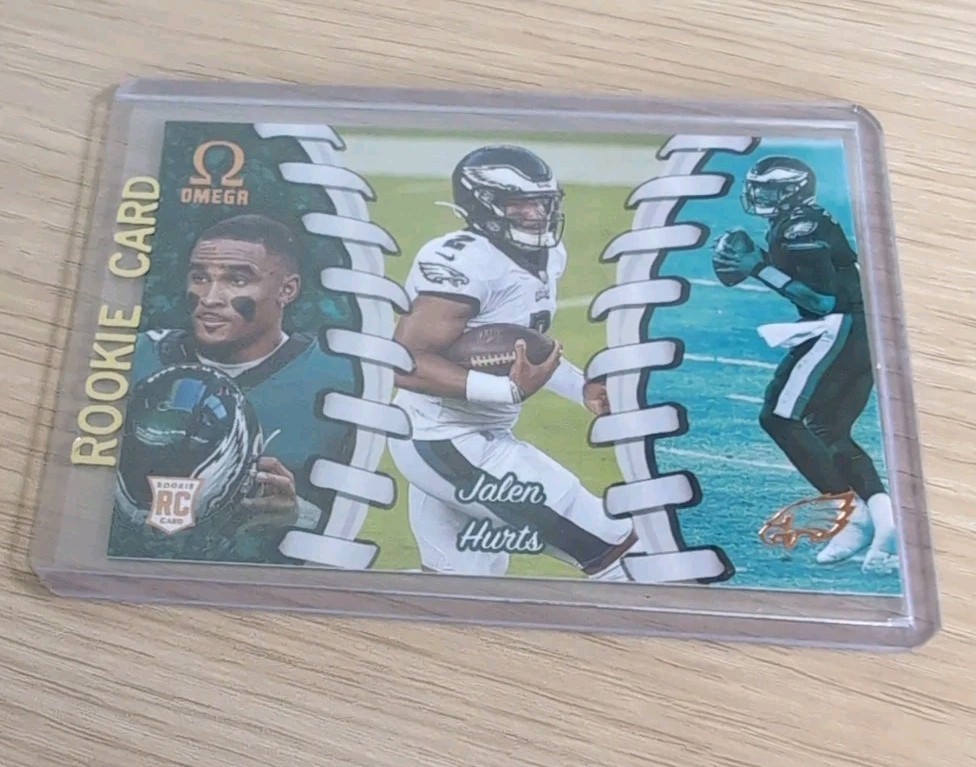 2020 Panini Chronicles Omega Jalen Hurts Football Rookie RC Card #O-5 Superbowl 