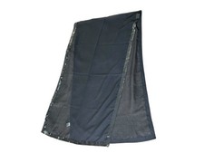 Black Scarf Sequin Trim Sheer Women 68  Length 20  Wide Slim Long Elegant India