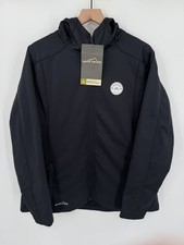 NEW Eddie Bauer Trail Jacket Women’s XXL Black Soft Shell Full Zip Fleece Lined