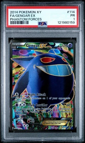 Pokémon Phantom Forces Gengar EX 114/119 Ultra Rare PSA 1 (POP 167)