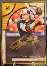 2025 Museum Collection Gunnar Henderson Museum Framed Autograph Card /10