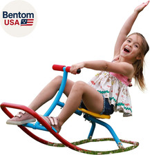 Kids Rocking Seesaw   Single Rocking Horse for Toddlers 3-5   Outdoor Teeter Tot