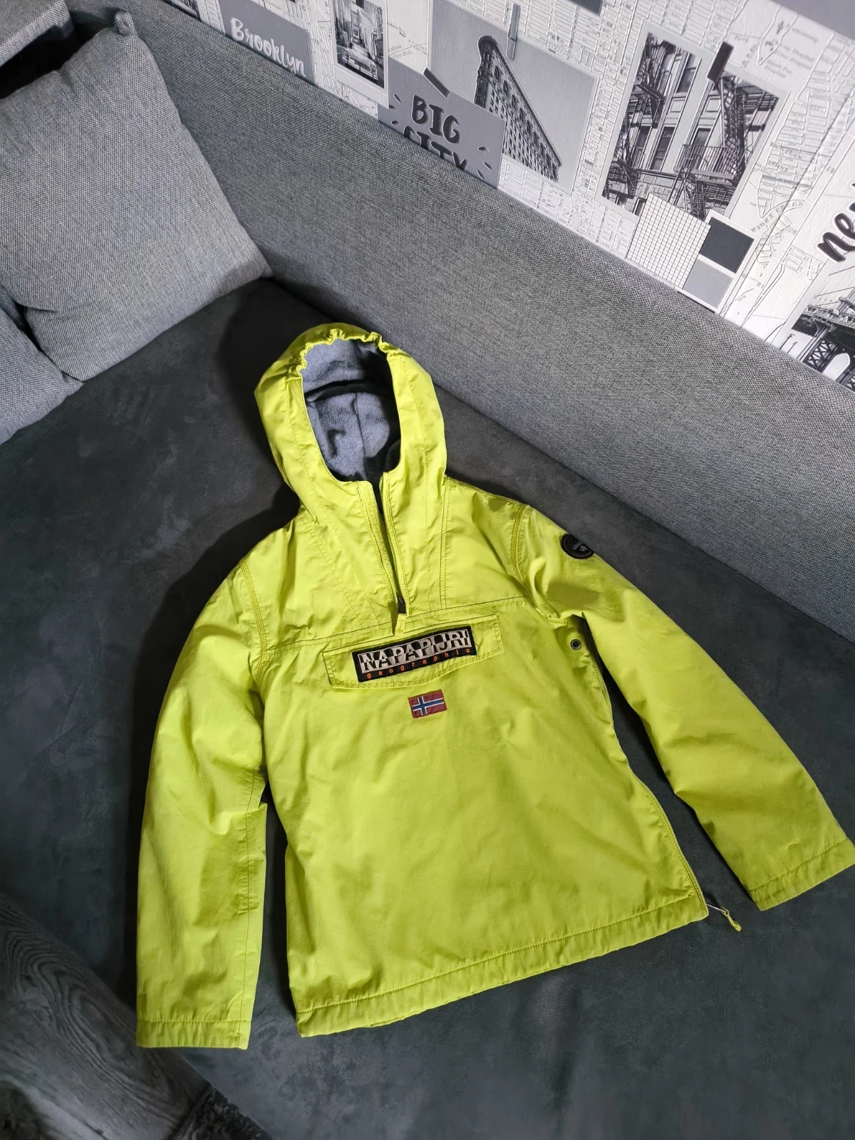 Kid's (12y) Napapijri Rainforest Fleece Insulated Anorak Jacket Premium