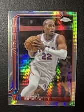 Oshae Brissett 2025-26 Topps Chrome Basketball Prism Refractor Philadelphia 76er