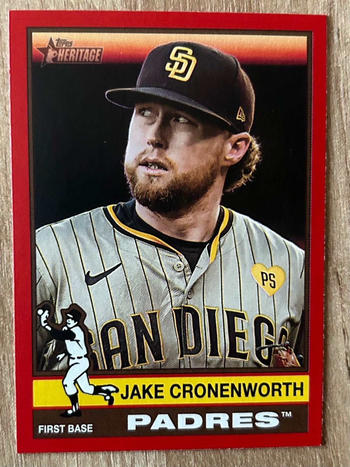 2025 Topps Heritage Jake Cronenworth Red Border Parallel #285 San Diego Padres