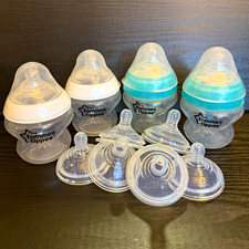 Tommee Tippee Advanced Anti-Colic Bottle Set Slow Flow Wide Neck 5oz Blue