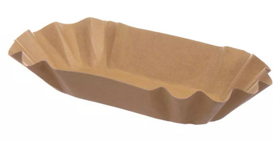 Pommesschale Currywurst braun Fettpapier 17x9 - 50er Pack