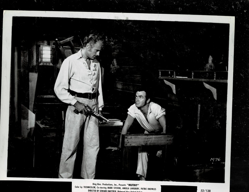 SUPER RARE!! 8X10 1950s ORIG MARK STEVENS AND PATRIC KNOWLES!!