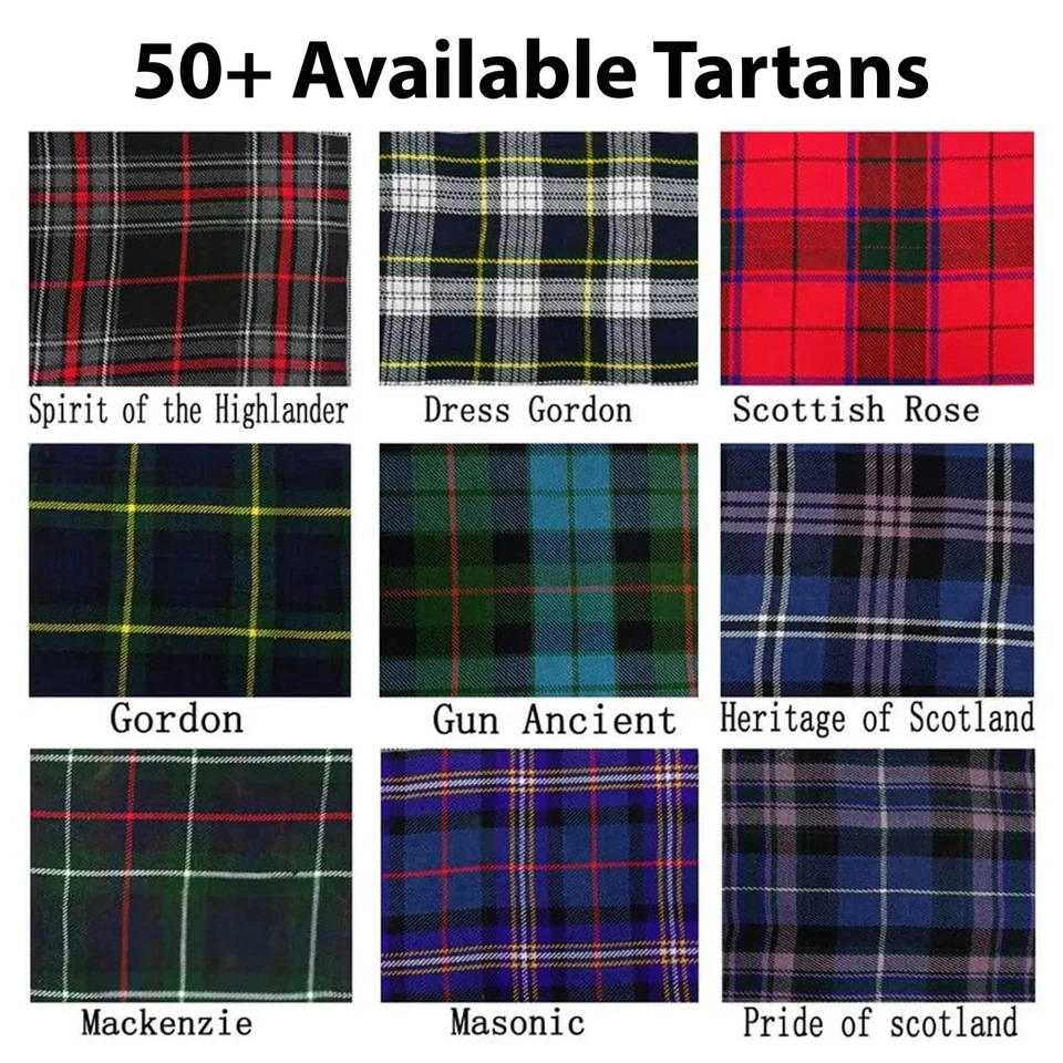 Pantaloni Tartan Personalizzati Uomo - Pantaloni a Quadri Highland Scozzesi in 50+ Clan Tartan - Immagine 4 di 4