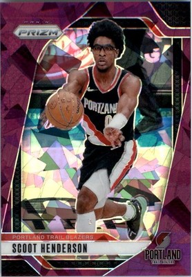 2024-25 Panini Prizm Prizms Purple Ice #94 Scoot Henderson /149 - BSK