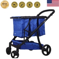 Lightweight Cart with Reusable and Foldable 3 Shopping Bags Easy for Shopping...