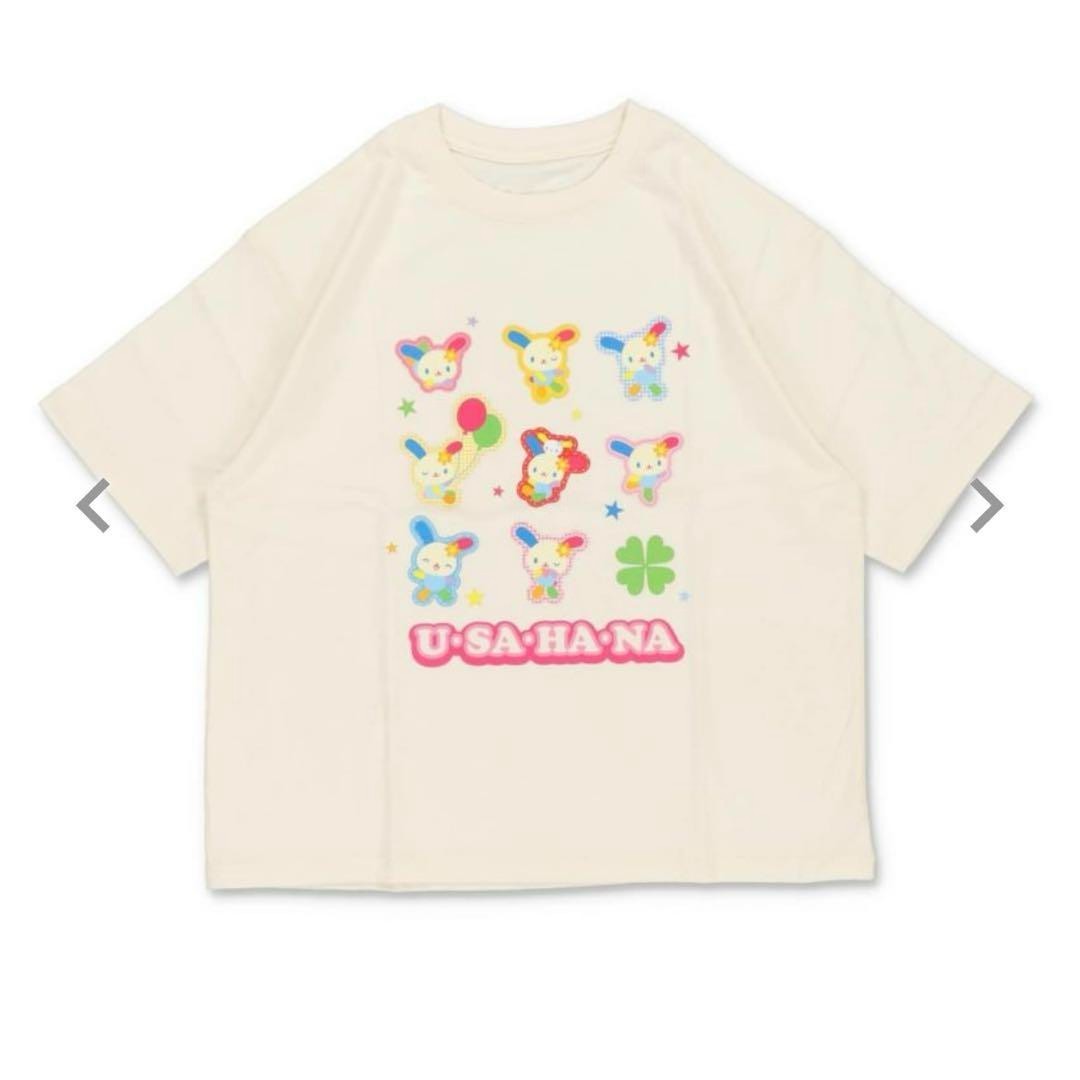 Sanrio Usahana T-Shirt White Cotton Big Tee Spinns Y2K Heisei Era