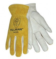 Tillman 1414 Top Grain/Split Cowhide Drivers Gloves - pack of 4 pairs Large