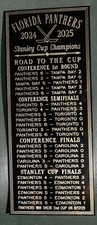 Florida Panthers 2024-2025 Stanley Cup Champions 4x10 Engraved plate