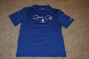 Momentum Ocean City NJ Royal Blue Rashguard - 50+ UV Protection - Youth SIze 12