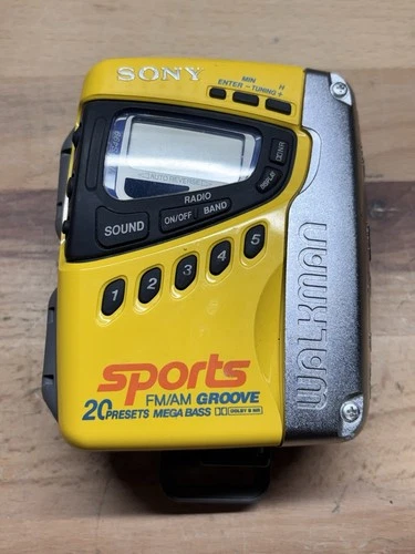Sony Sports Groove WM-FS499 AM/FM Walkman Vintage, Waterproof, Mega Bass