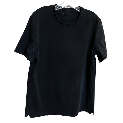 JACQUES NYC Movement Men SZ Medium Black Short Sleeve Crew Activewear T-Shirt